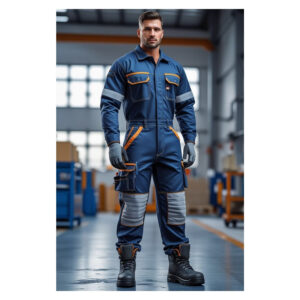Uniga Custom OEM Royal Blue Industrial Mechanic Boiler Suit