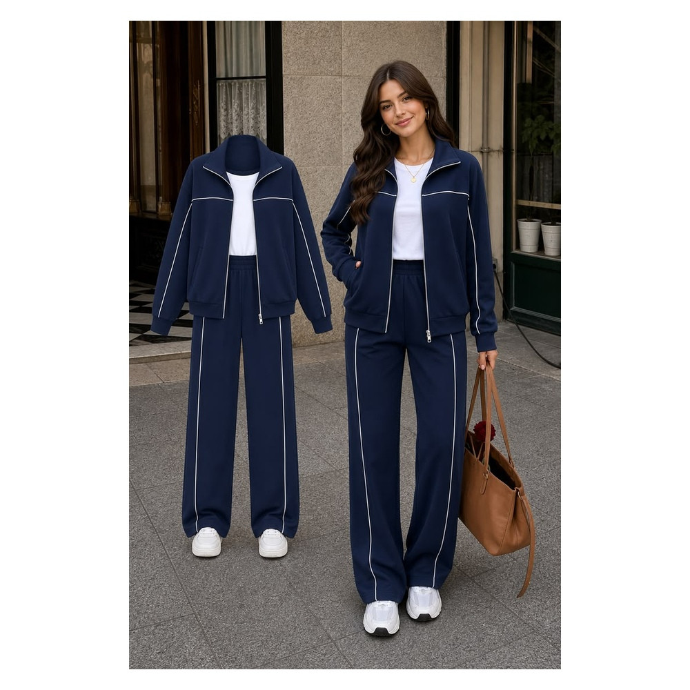 Uniga Custom OEM Collared Quarter-Snap Streetwear Tracksuit